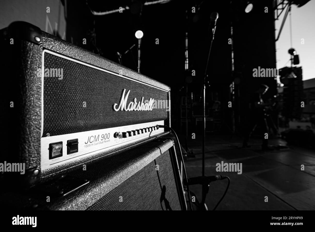 Milton Keynes, Großbritannien - 29. September 2023: Marshall Amplifier Stockfoto