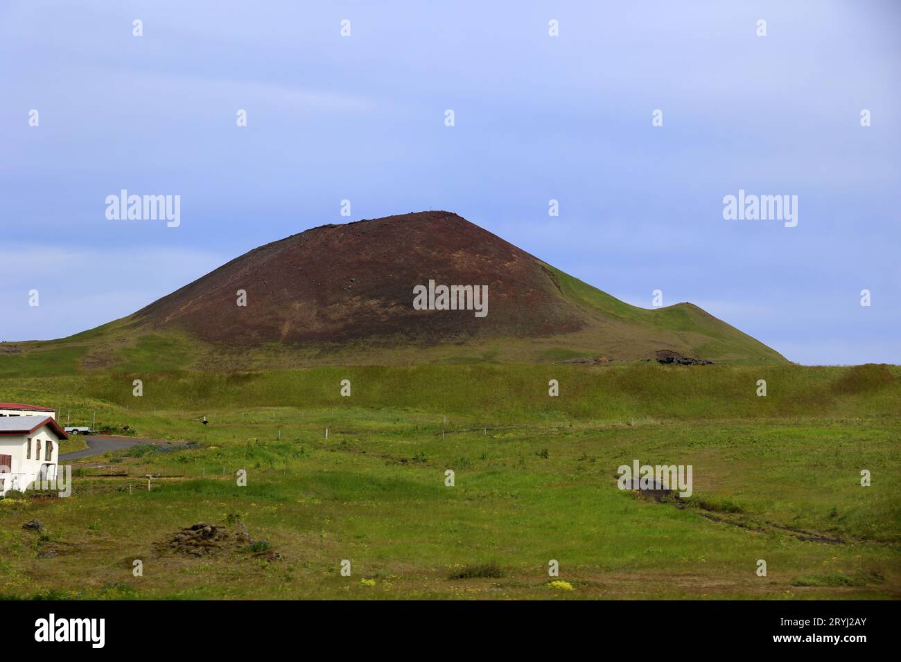 Helgafell-Heimaey-Vestmannaeyjar-Westmaninseln-Island Stockfoto