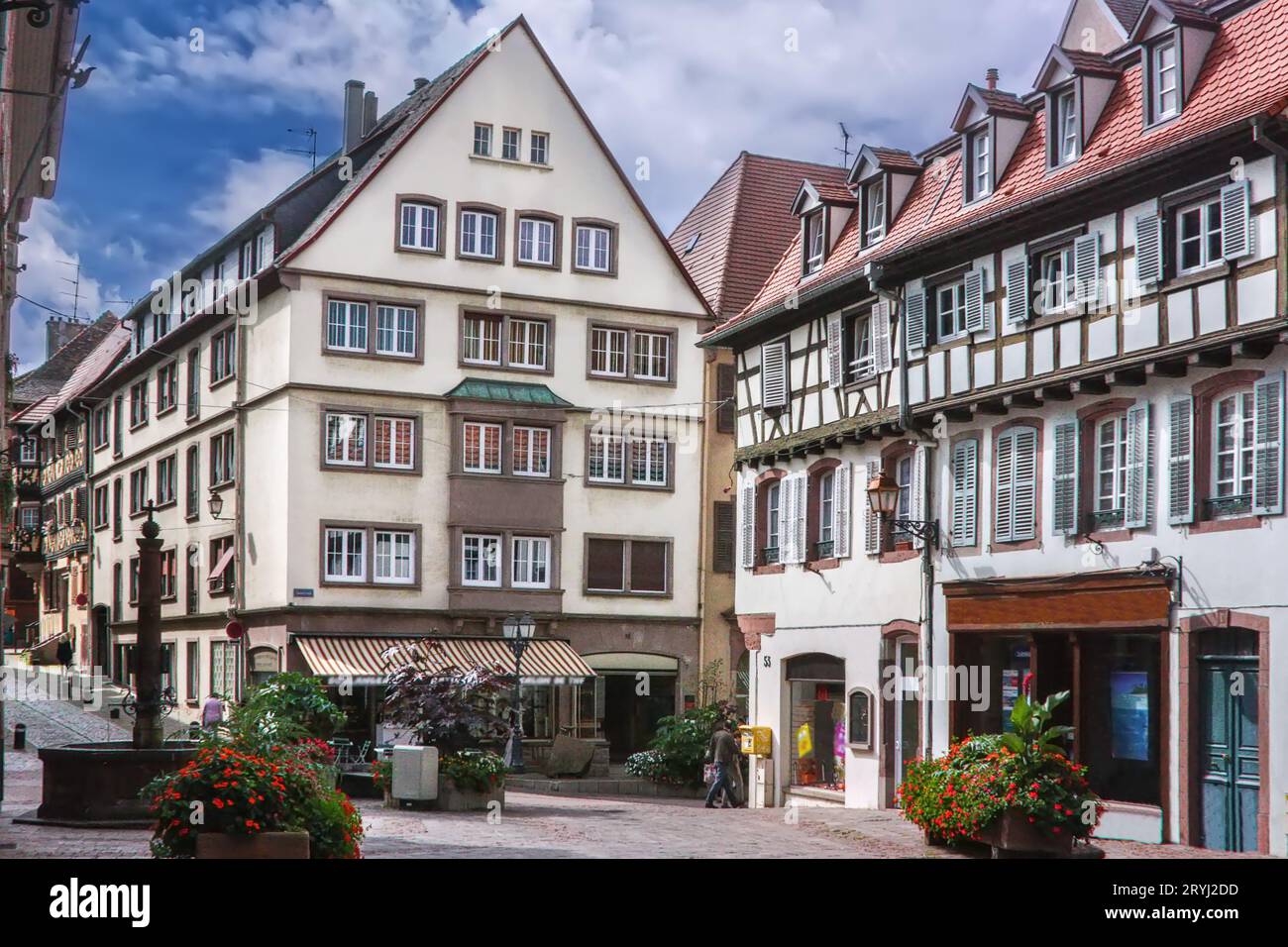 Straße in Saverne, Frankreich Stockfoto