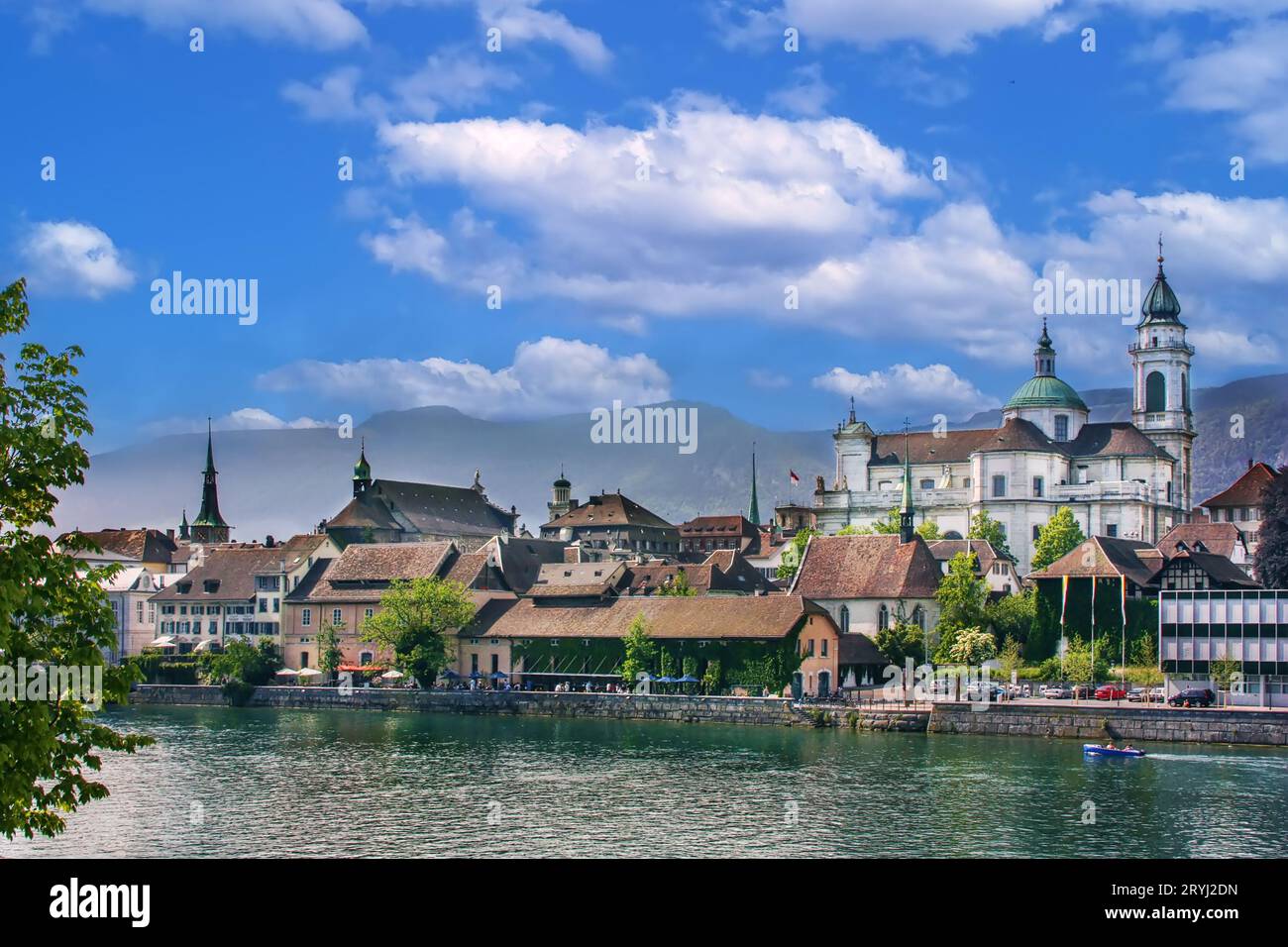 Blick auf Solothurn, Schweiz Stockfoto