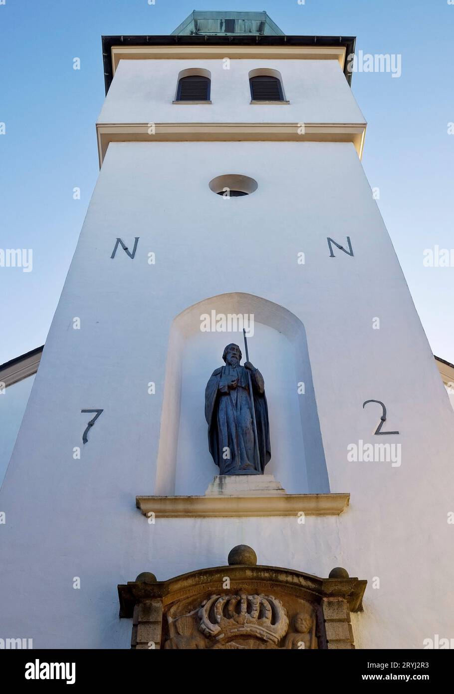 Die katholische Pfarrkirche St. James, Breckerfeld, Nordrhein-Westfalen, Deutschland, Europa Stockfoto