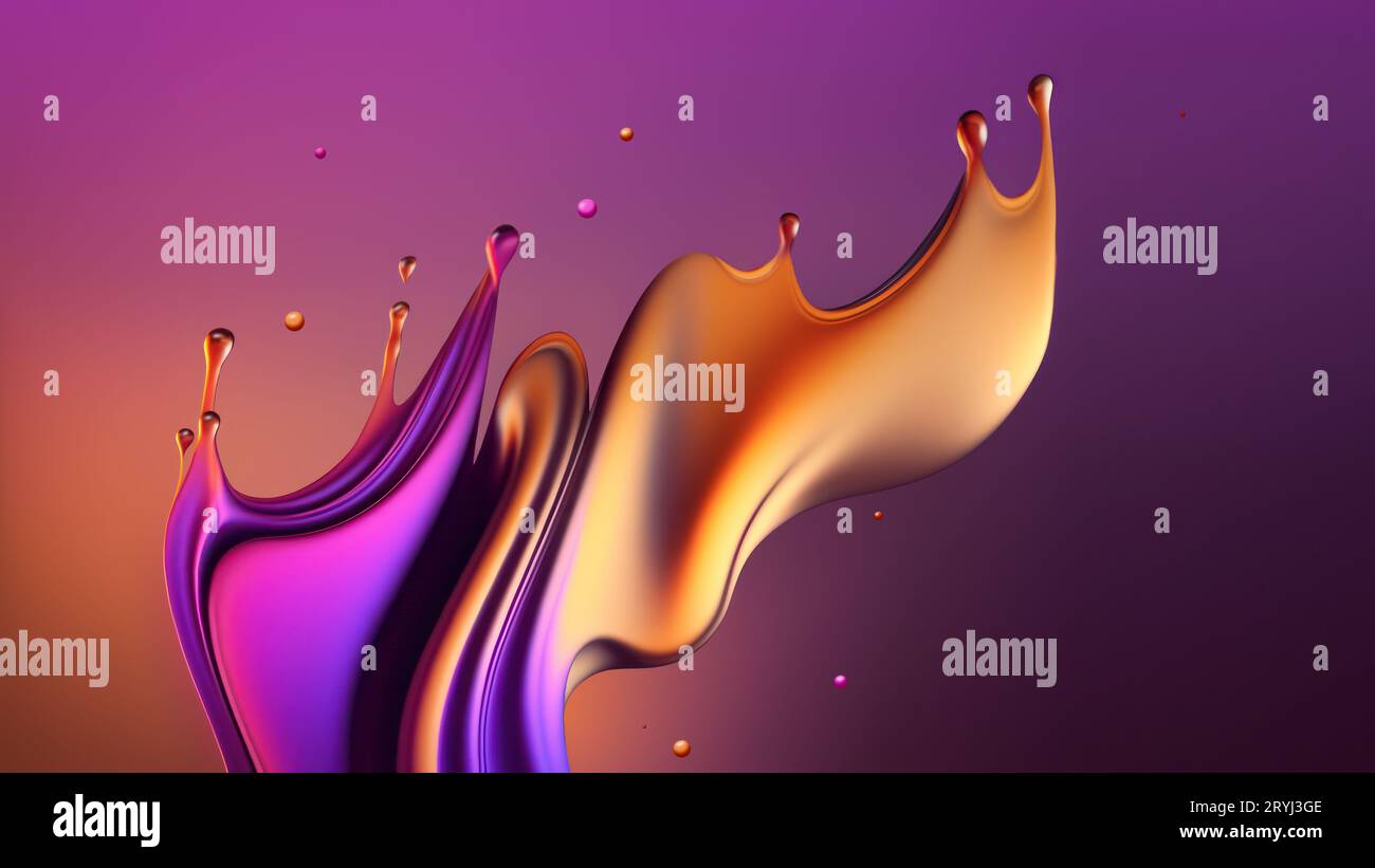 Farbspritzer Stockfoto