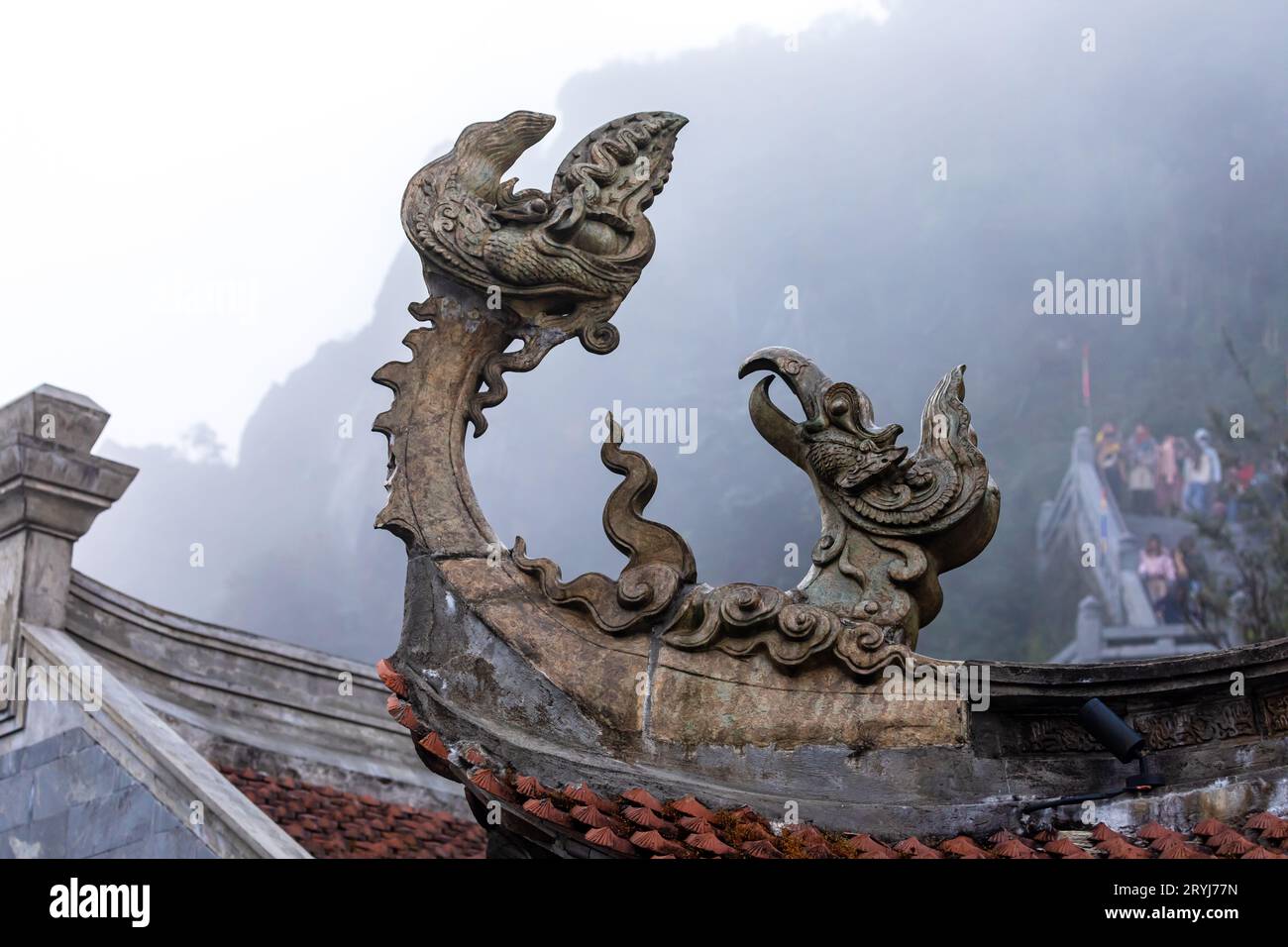 Tempel im Fansipan in Vietnam Stockfoto