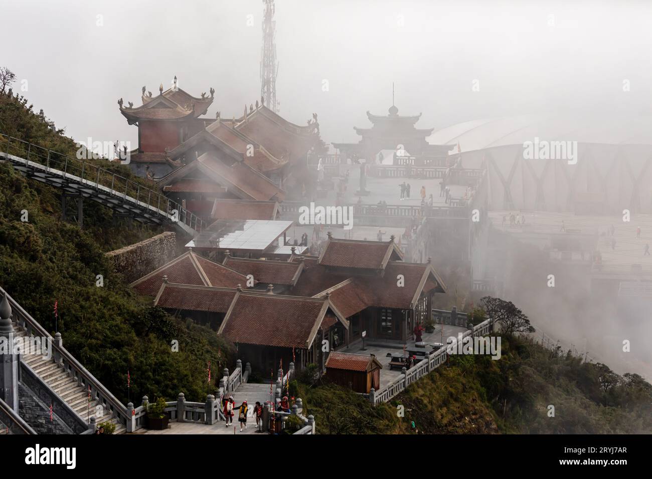 Tempel im Fansipan in Vietnam Stockfoto