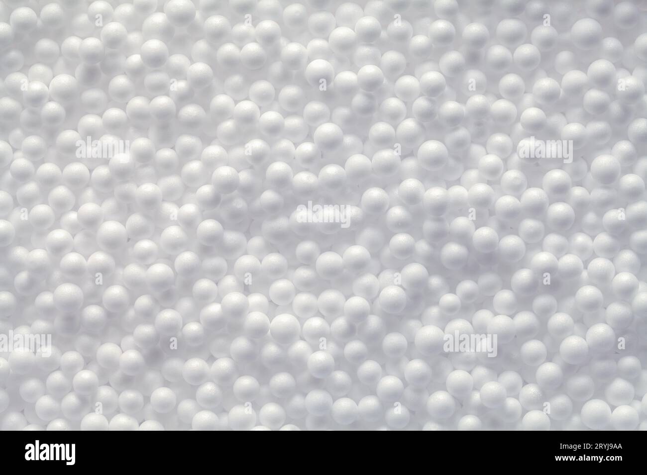 Kleine Weiße Schaumkugeln Hintergrundstruktur Nahaufnahme. Stockfoto