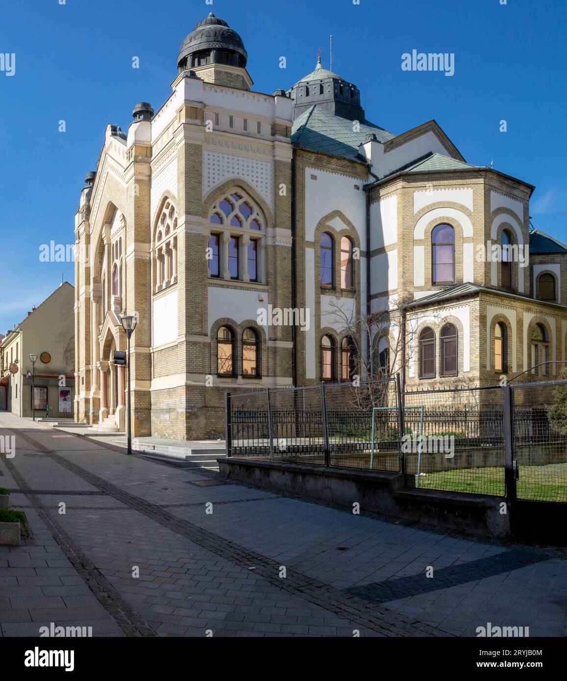 Die Nitra-Synagoge. Historisches Gebäude als Zentrum für kulturelle Aktivitäten genutzt. Nitra. Slowakei. Stockfoto