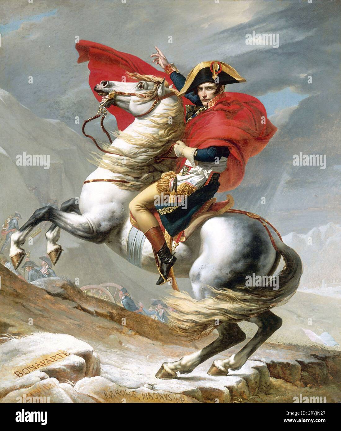 Jacques-Louis David - Alpenüberquerung - 1802 Stockfoto