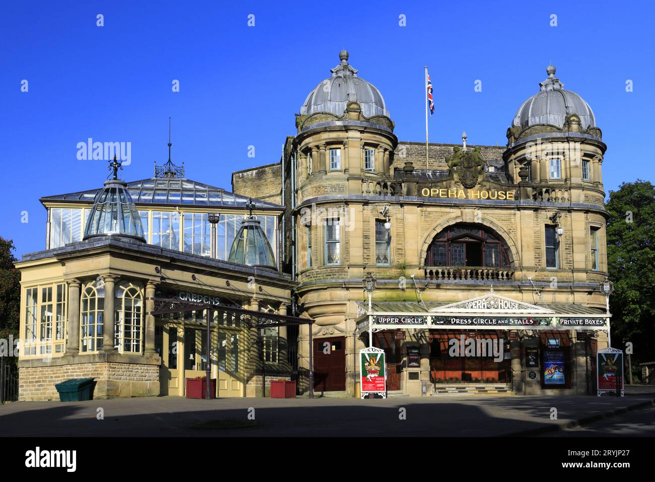 Das Buxton Opera House, Buxton Town, Peak District National Park, Derbyshire, England, Großbritannien Stockfoto