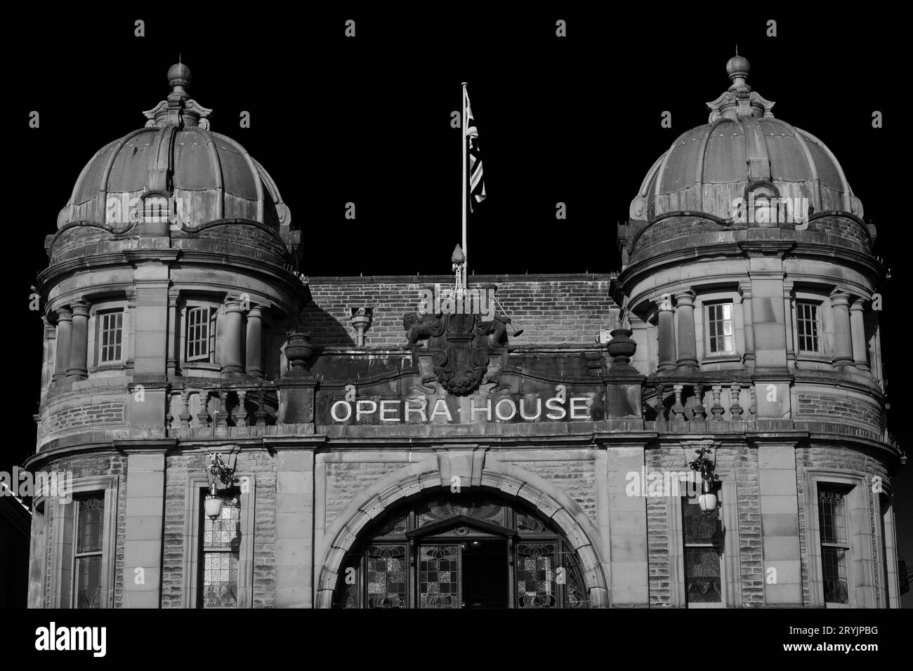 Das Buxton Opera House, Buxton Town, Peak District National Park, Derbyshire, England, Großbritannien Stockfoto