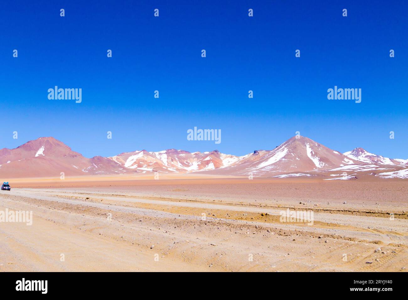 Bolivianischen Landschaft, Salvador Dali Desert View. Schöne Bolivien Stockfoto