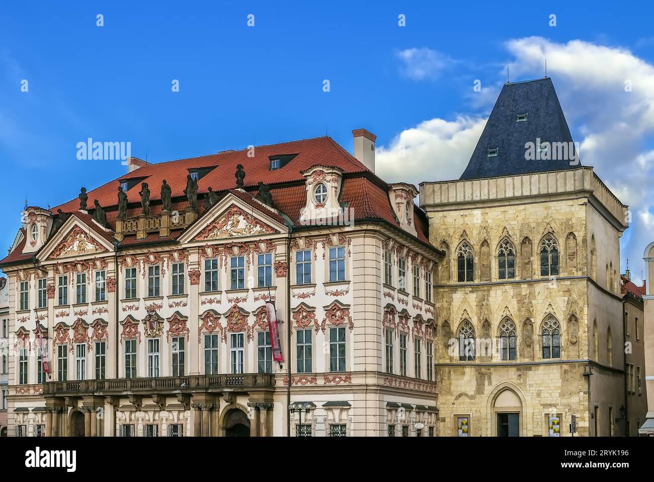 Kinsky Palace, Prag, Tschechische republik Stockfoto