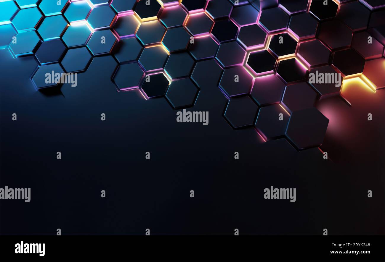 Abstrakter 3D-High-Tech-Hintergrund Stockfoto