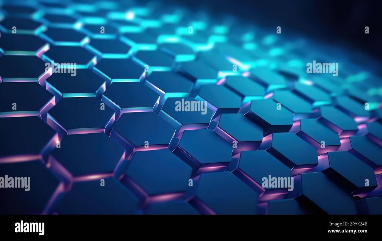 Abstrakter 3D-High-Tech-Hintergrund Stockfoto