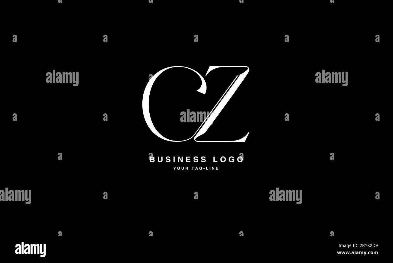 CZ, ZC, abstraktes Logo Monogramm Stock Vektor