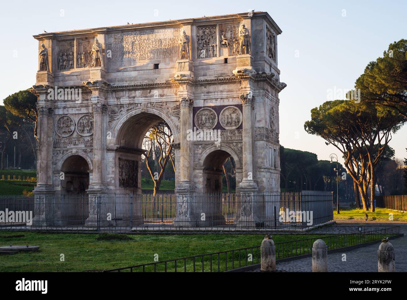 Arco Di Costantino in Rom, Konstantinbogen Stockfoto