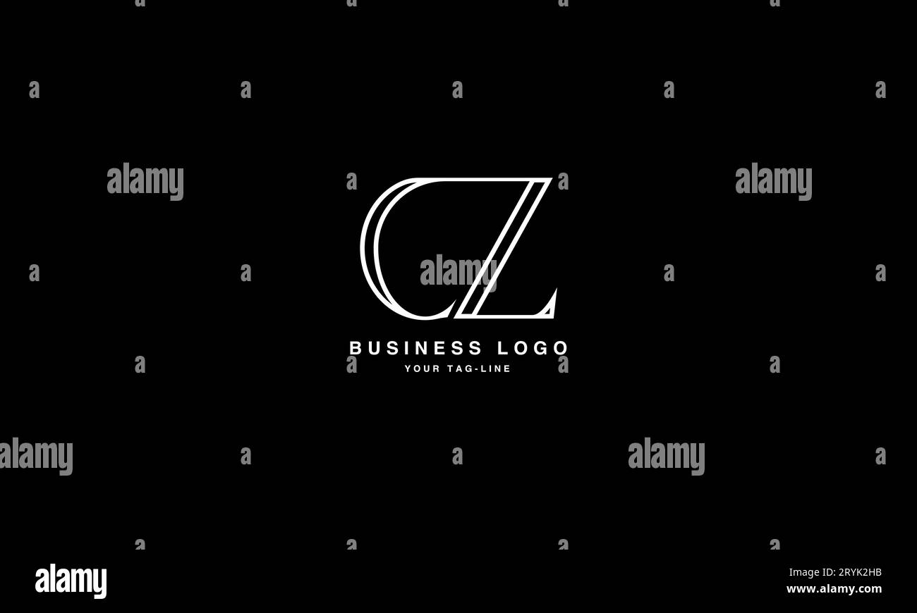 CZ, ZC, abstraktes Logo Monogramm Stock Vektor