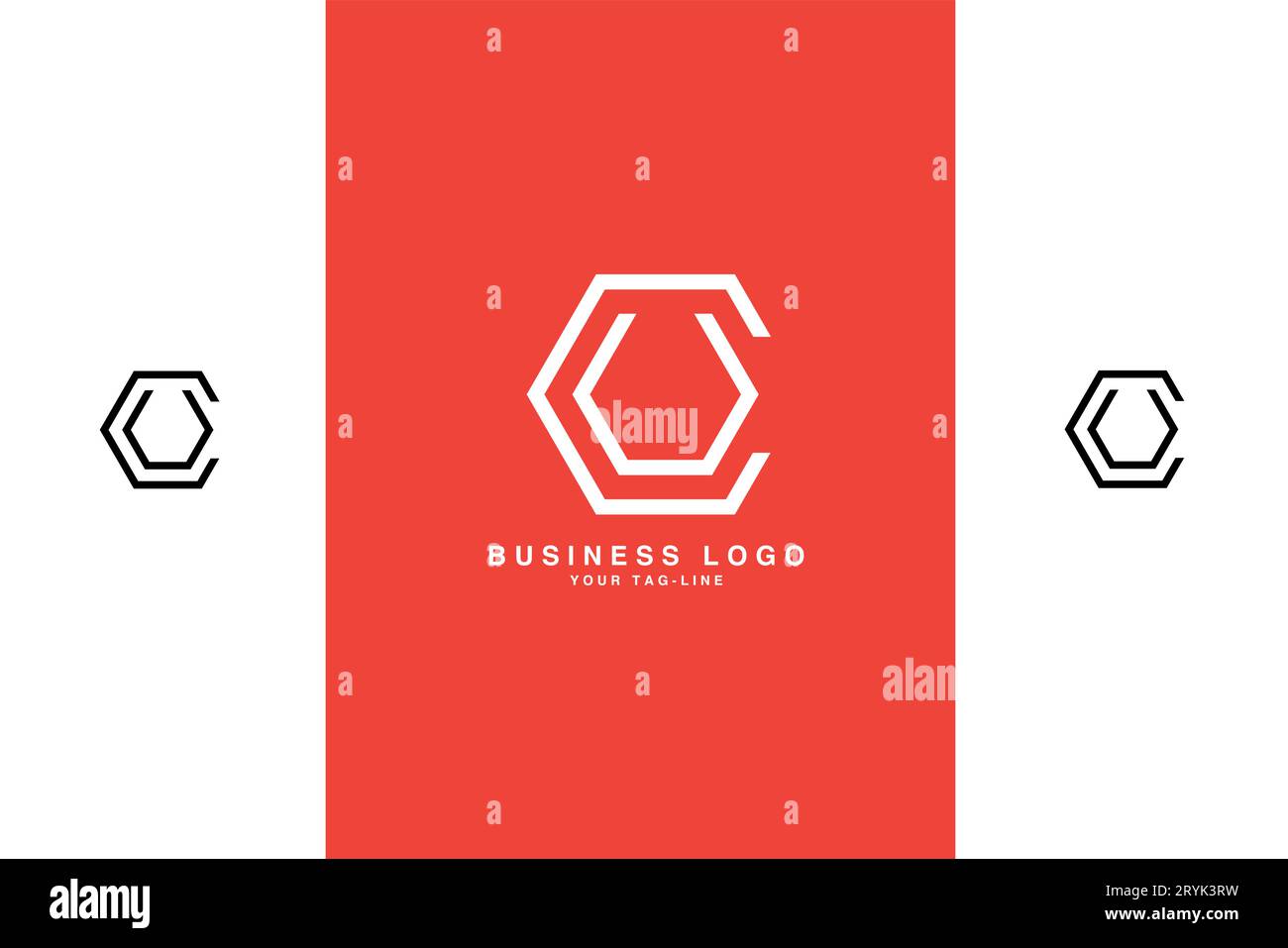 CU, UC, Logo-Monogramm mit abstrakten Buchstaben Stock Vektor