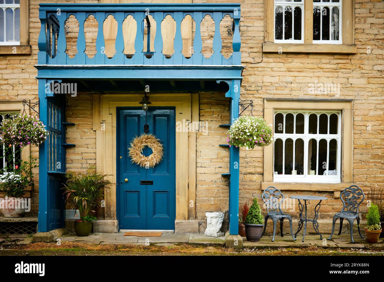 Edensor ist eine Gemeinde in Derbyshire in der Nähe von Chatsworth House Stockfoto