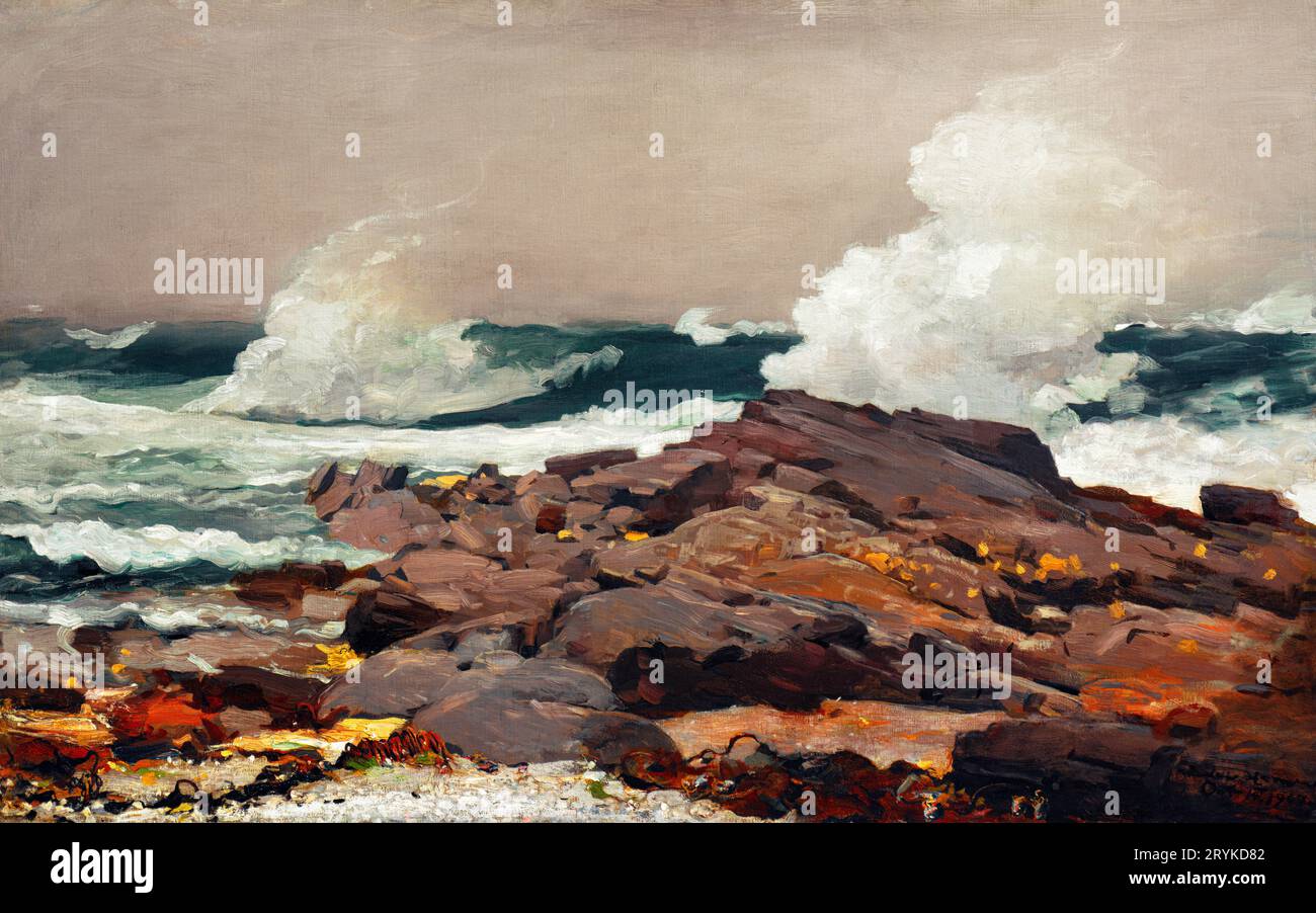 Eastern Point bei Winslow Homer. Original vom Clark Art Institute. Stockfoto