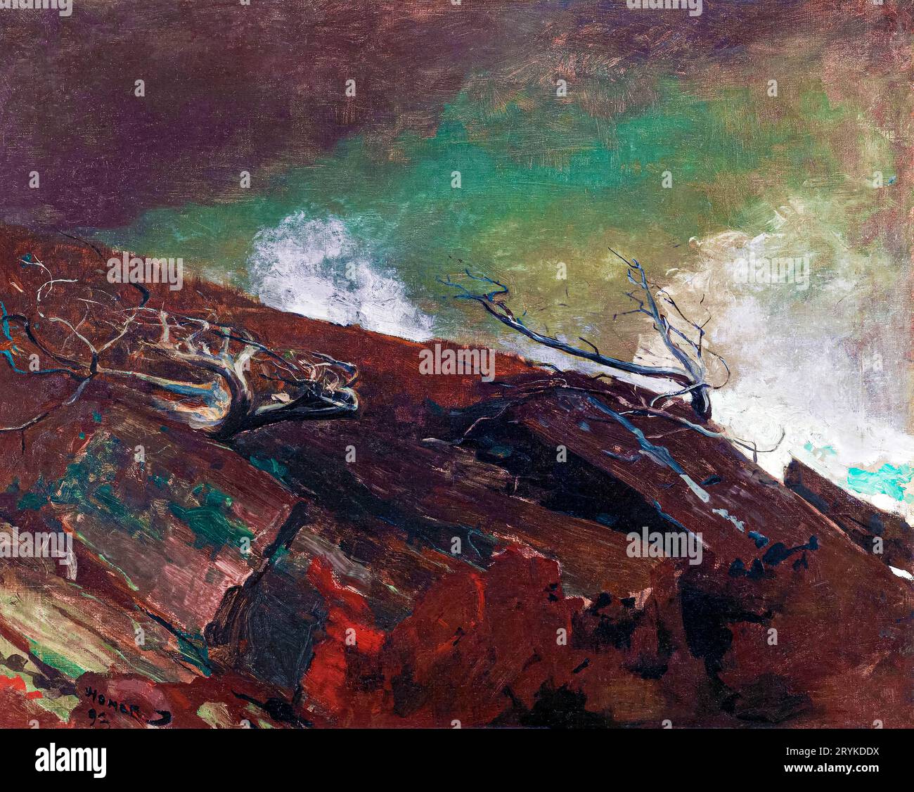 Küste von Maine von Winslow Homer. Original aus der Smithsonian Institution. Stockfoto