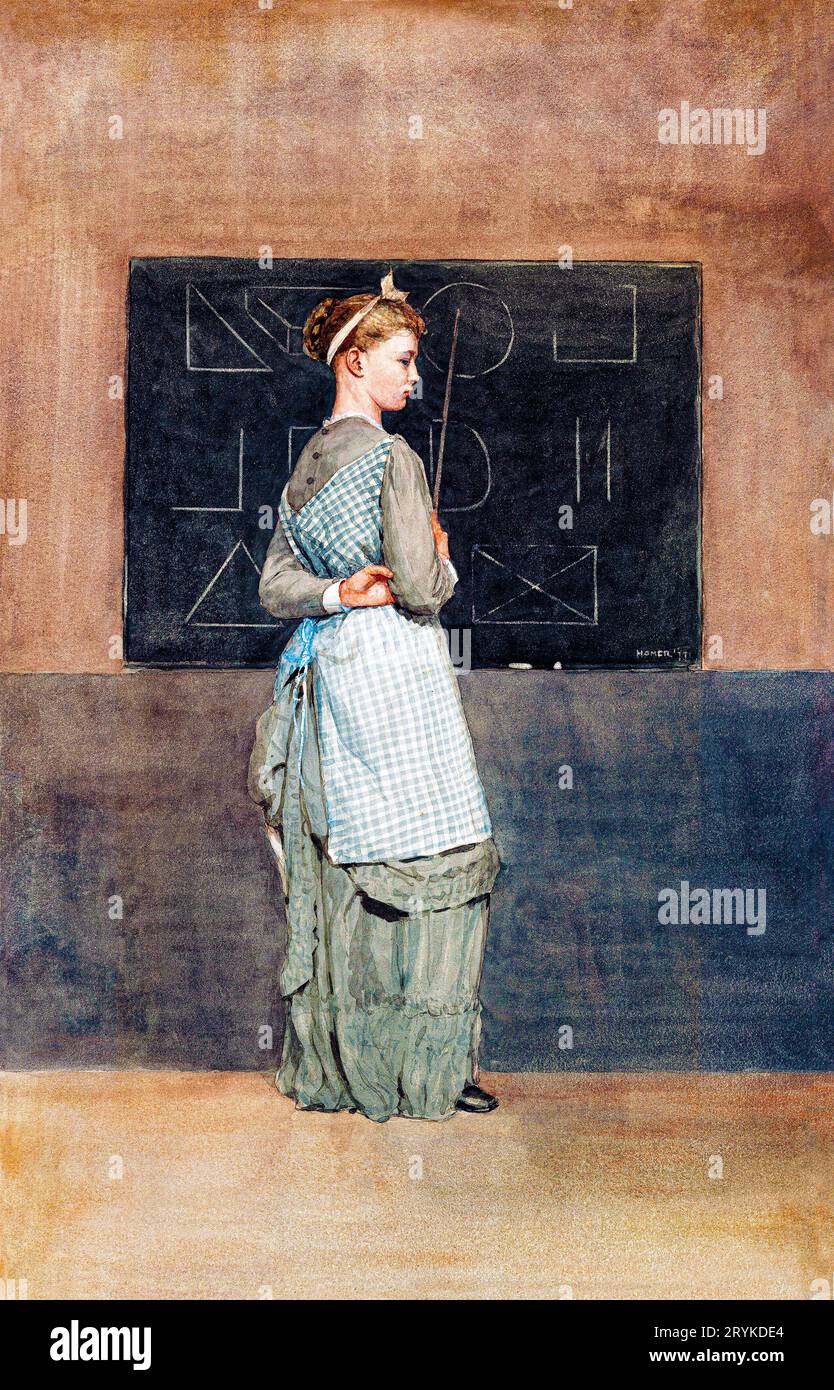 Tafel von Winslow Homer. Original aus der Nationalgalerie der Kunst. Stockfoto