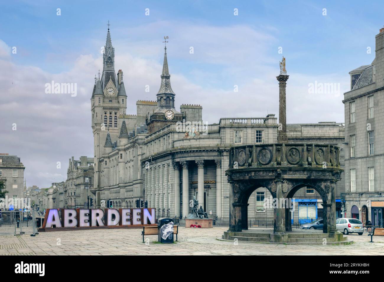 Die Altstadt von Aberdeen, Schottland Stockfoto
