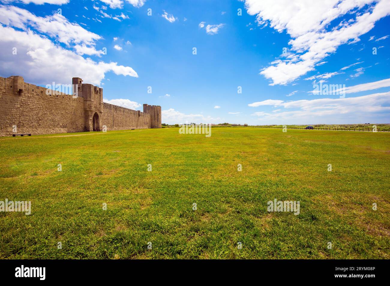 Die erhaltenen antiken Stadtmauern Stockfoto