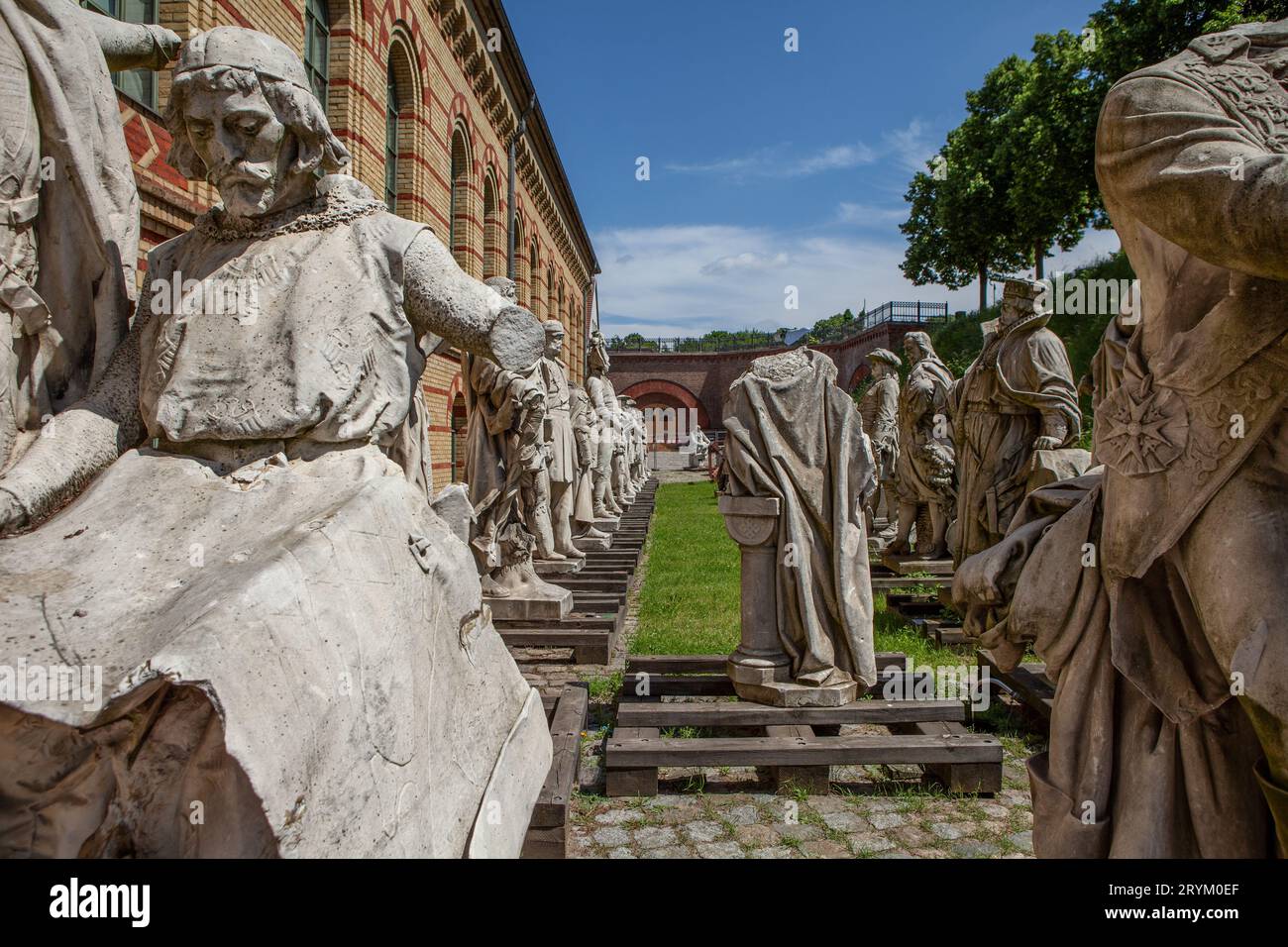 Statuen in Spandau Zitadelle/Zitadelle, Berlin, Deutschland Stockfoto