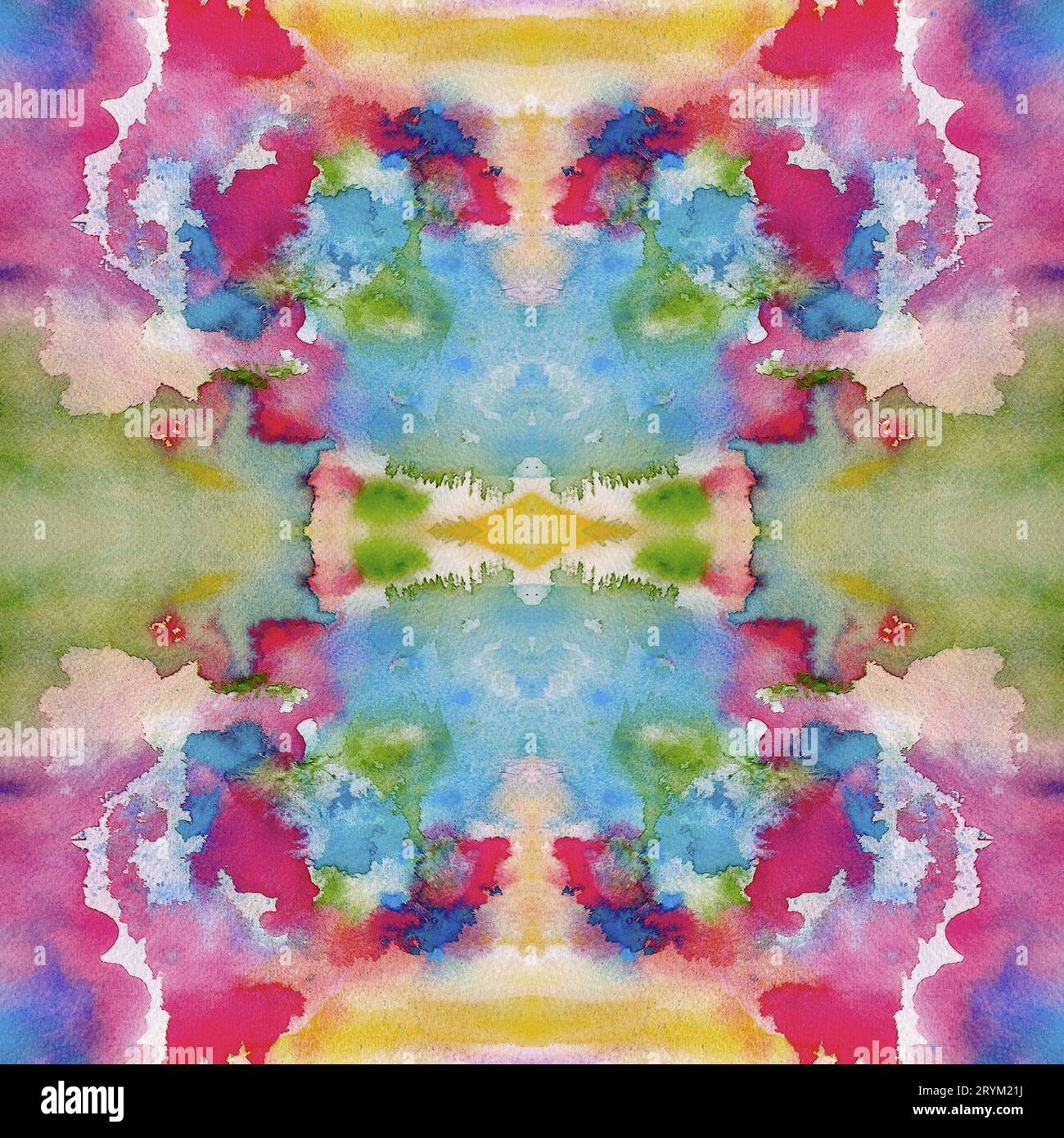 Abstrakter Aquarellhintergrund. Nahtloses Muster. Handgefertigt. Stockfoto