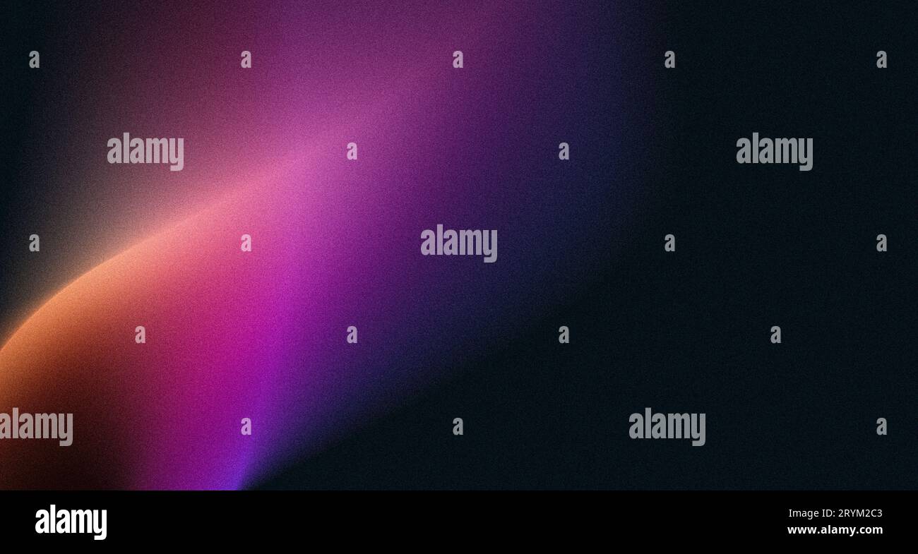 Dunkelviolett körniger Hintergrund mit Verlaufsverlauf, abstraktes leuchtendes Pink Magenta Schwarz Poster-Banner-Design, Kopierbereich Stockfoto