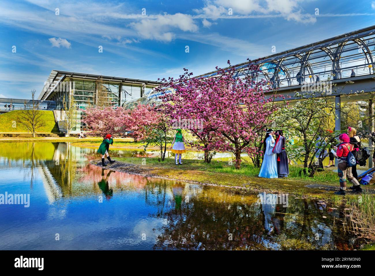 Fotoshooting Manga-Comic-Con auf der Buchmesse, Leipziger neue Messe, Leipzig, Sachsen, Deutschland, Europa Stockfoto