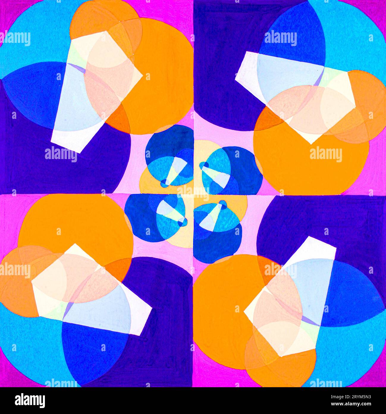 Grünes Quadrat in hoher Auflösung von Joseph Schillinger. Stockfoto