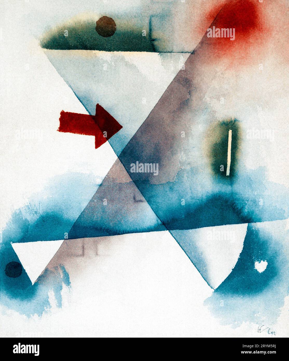 Glockenmalerei in hoher Auflösung von Paul Klee. Stockfoto