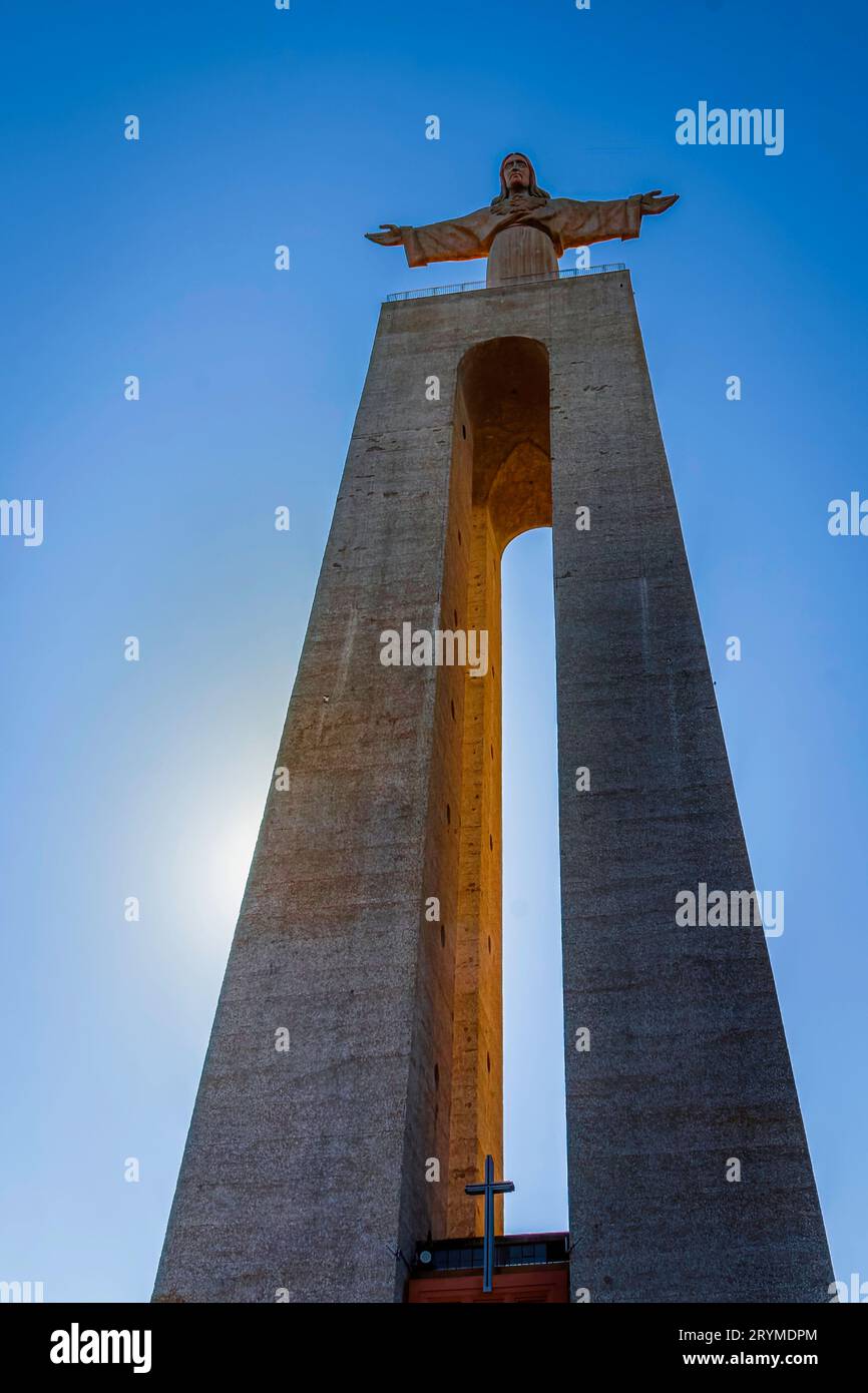 Nationalheiligtum Christi des Königs in Lissabon Stockfoto