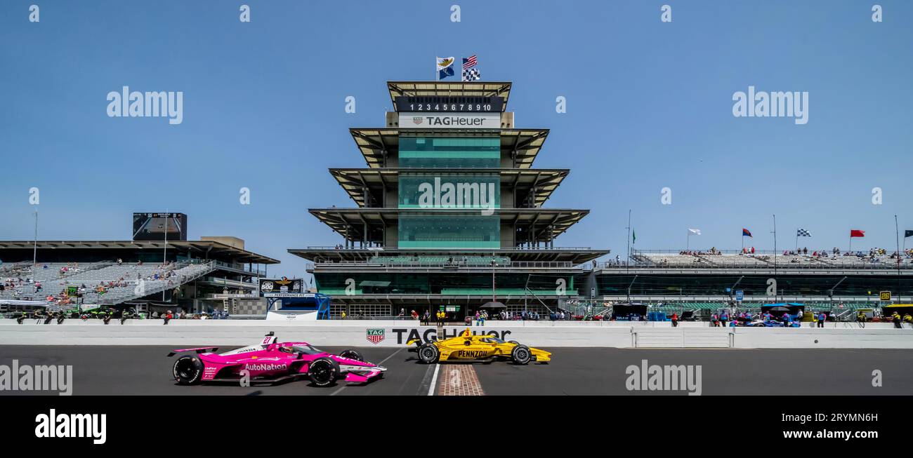 INDYCAR Series: 17. Mai 500 Indianapols Scott McLaughlin Stockfoto