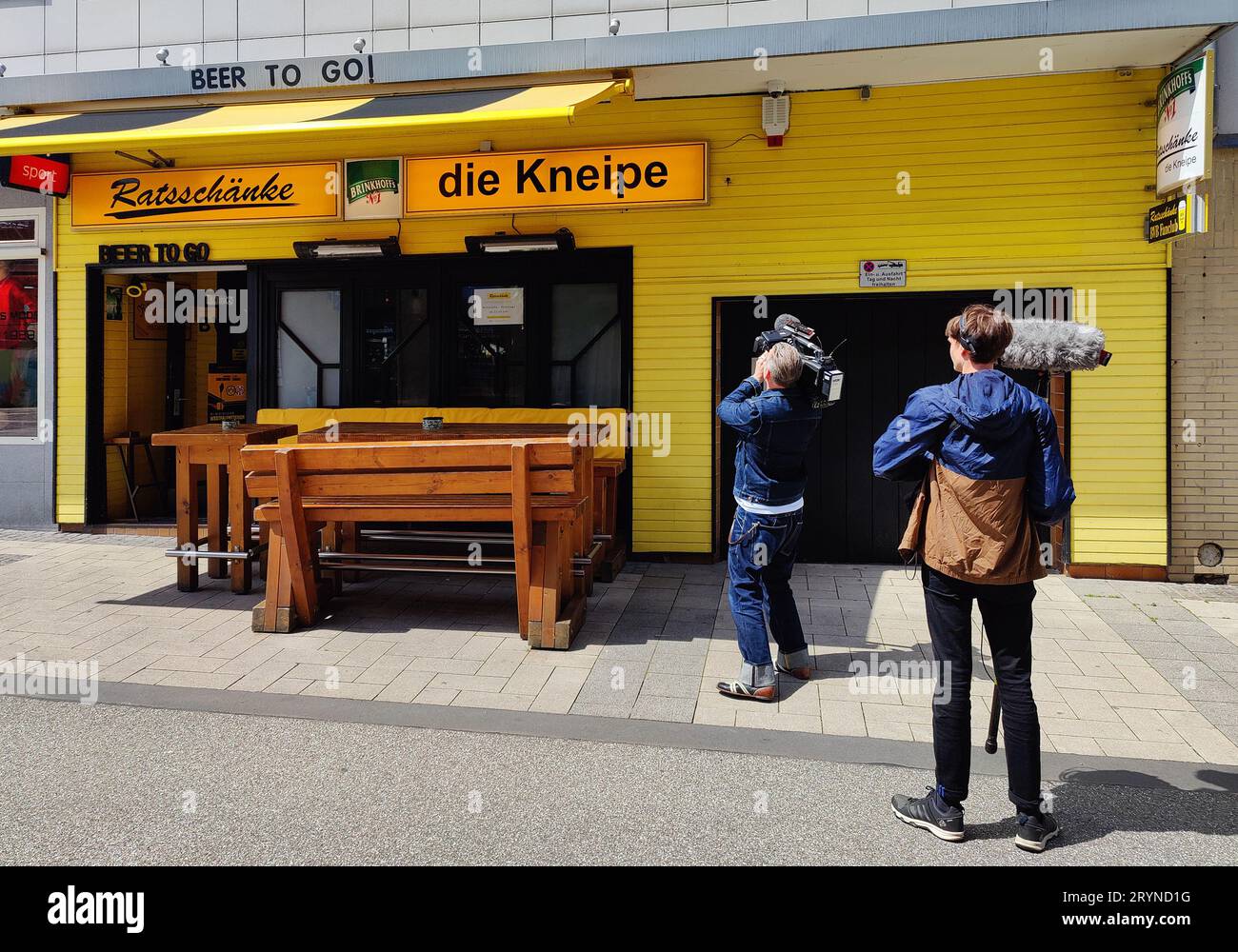 Ratschaenke, Kultpub, Borussia Dortmund Spiele werden hier live gezeigt, Dortmund, Deutschland, Europa Stockfoto