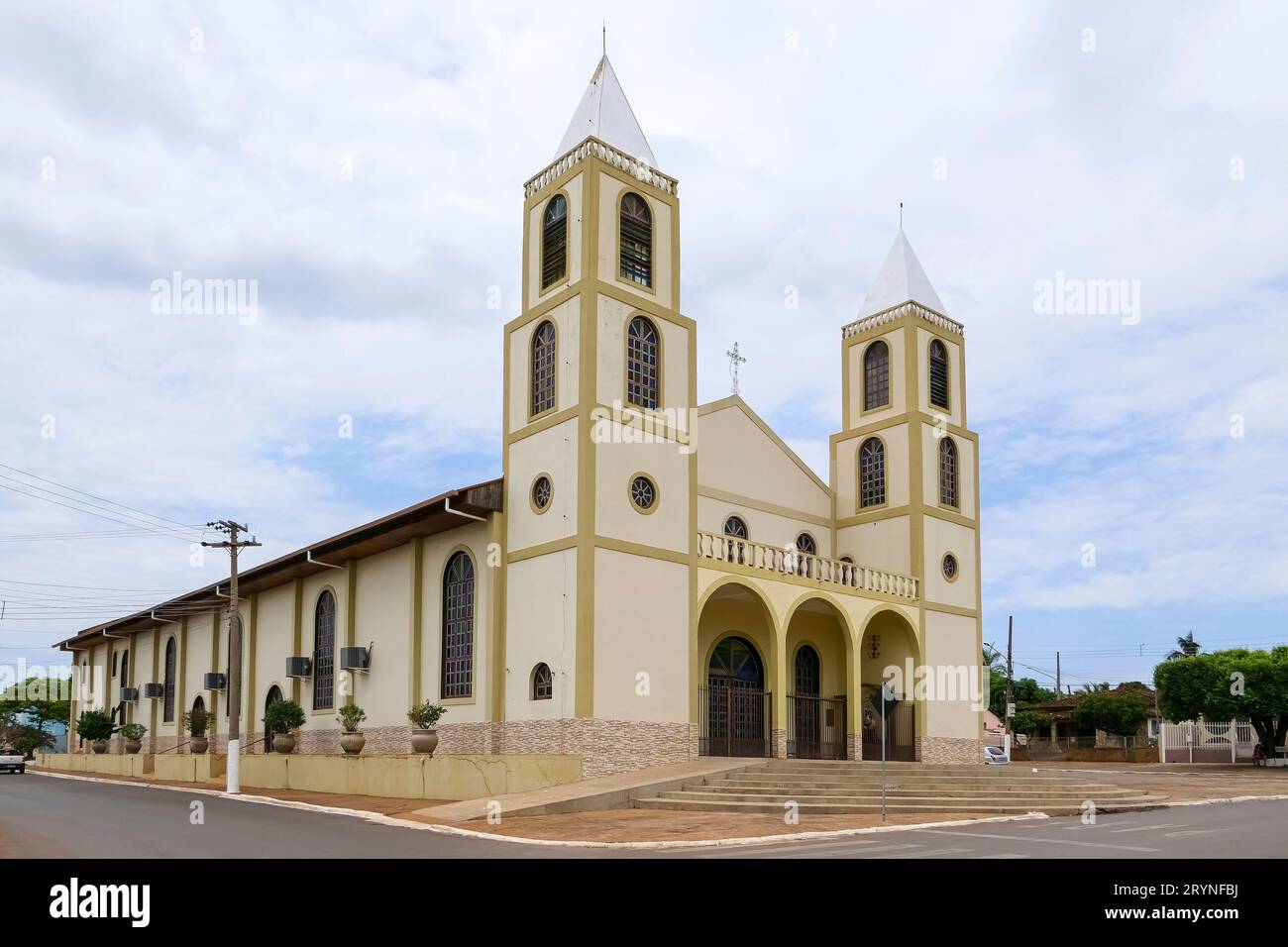 Kirche in PoconÃ, Pantanal, Mato Grosso, Brasilien Stockfoto