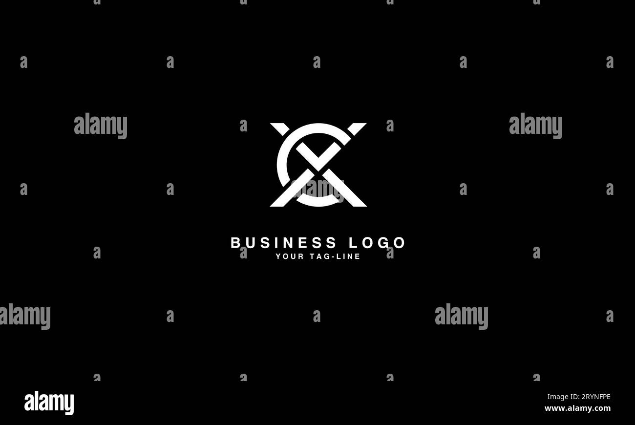 CX, XC, Monogramm mit abstrakten Buchstaben Stock Vektor