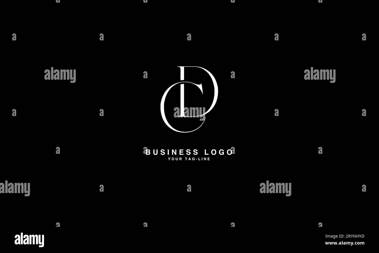 CD, DC, abstraktes Logo-Design Stock Vektor