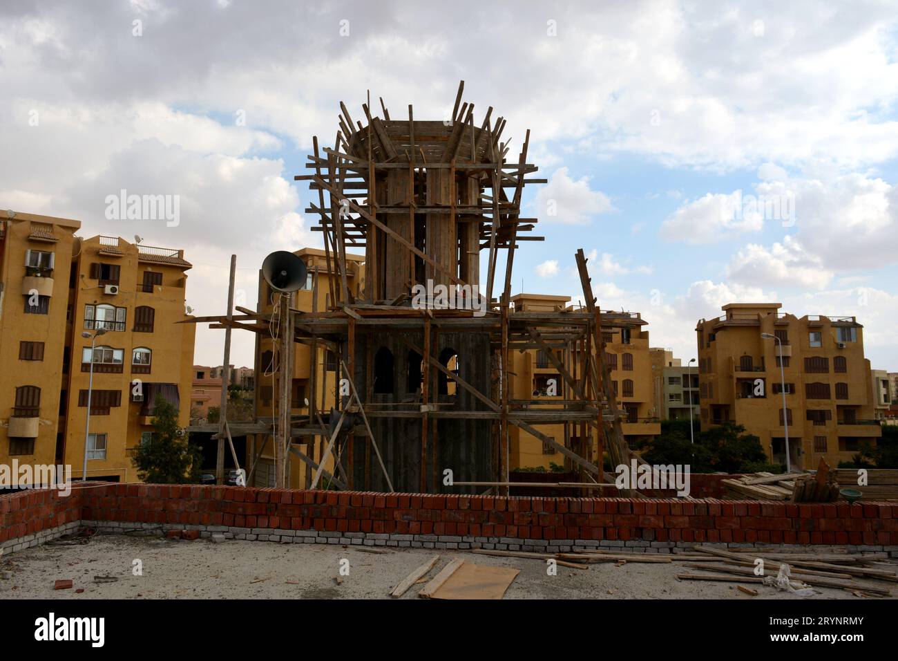 Eine neue Moschee im Bau, eine neue große MasjidMoschee in Kairo