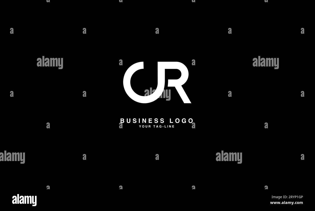 CR, RC, Logo-Monogramm mit abstrakten Buchstaben Stock Vektor