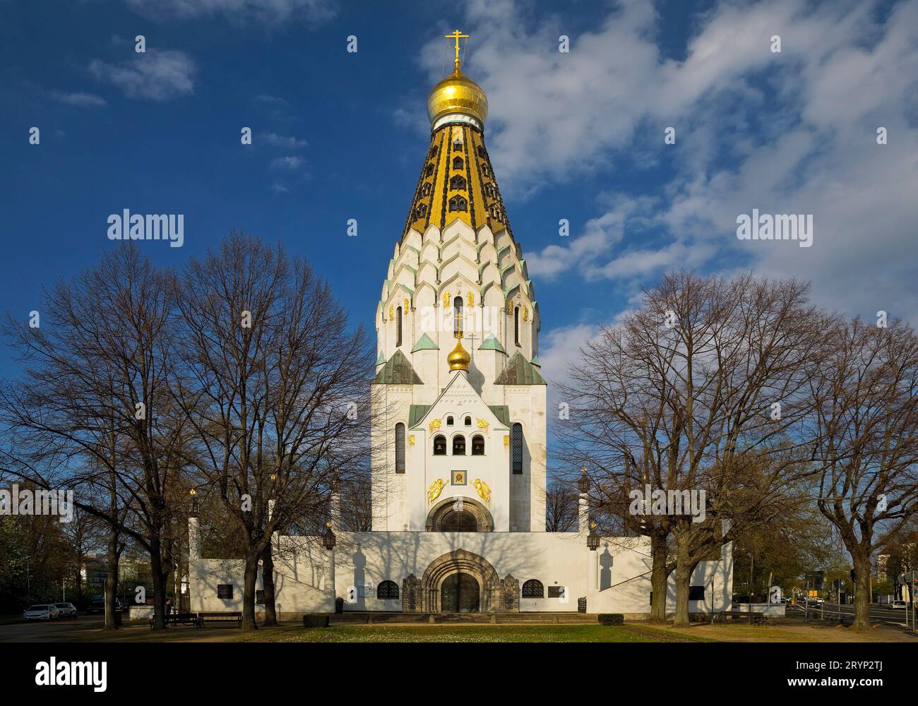 Russische Gedächtniskirche, Russisch-Orthodoxe Kirche, Leipzig, Sachsen, Deutschland Europa Stockfoto