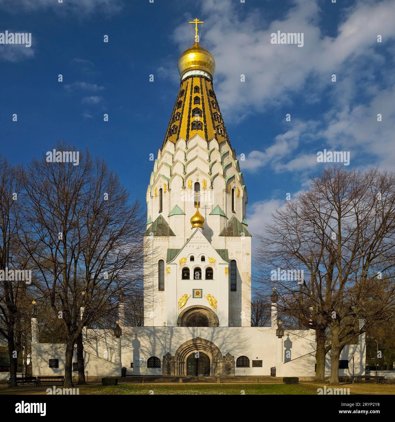 Russische Gedächtniskirche, Russisch-Orthodoxe Kirche, Leipzig, Sachsen, Deutschland Europa Stockfoto