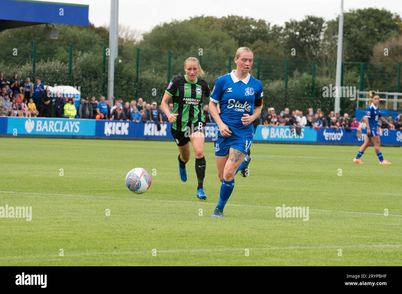 WSL Everton V Brighton & Hove Albion, ein Heimspiel für Everton. Ein Sieg für Brighton 2:1. Walton Park Stadium (Terry Scott/SPP) Credit: SPP Sport Press Photo. Alamy Live News Stockfoto