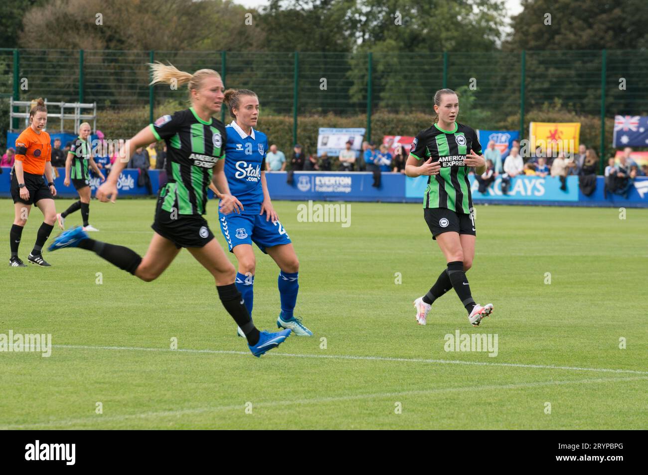 WSL Everton V Brighton & Hove Albion, ein Heimspiel für Everton. Ein Sieg für Brighton 2:1. Walton Park Stadium (Terry Scott/SPP) Credit: SPP Sport Press Photo. Alamy Live News Stockfoto