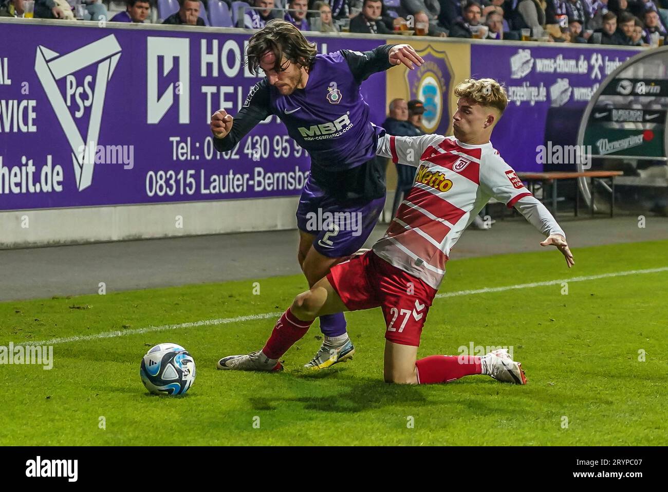 Aue, Deutschland 01. Oktober 2023: 3 . Liga - 2023/2024 - Erzgebirge ...