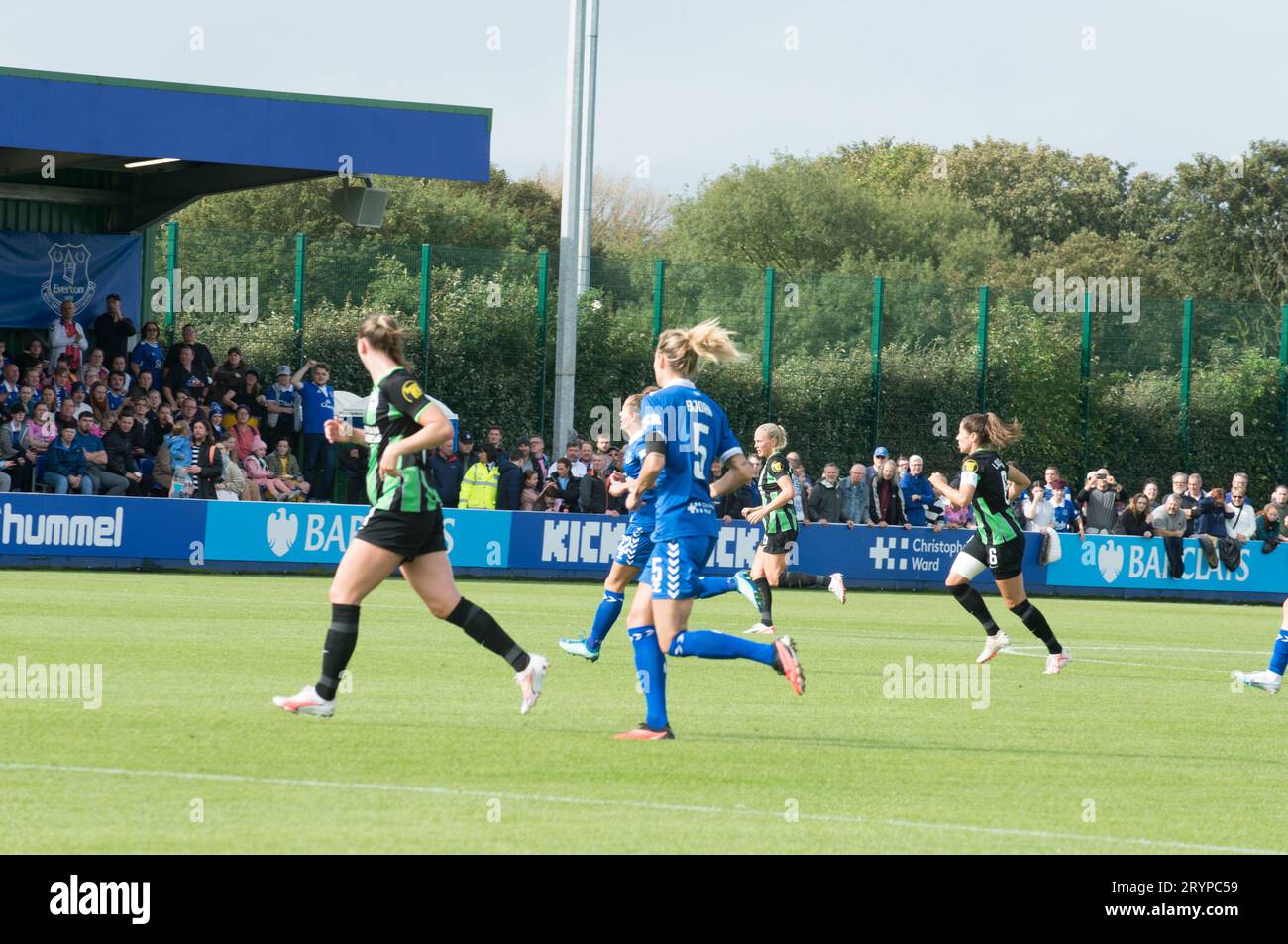 WSL Everton V Brighton & Hove Albion, ein Heimspiel für Everton. Ein Sieg für Brighton 2:1. Walton Park Stadium (Terry Scott/SPP) Credit: SPP Sport Press Photo. Alamy Live News Stockfoto