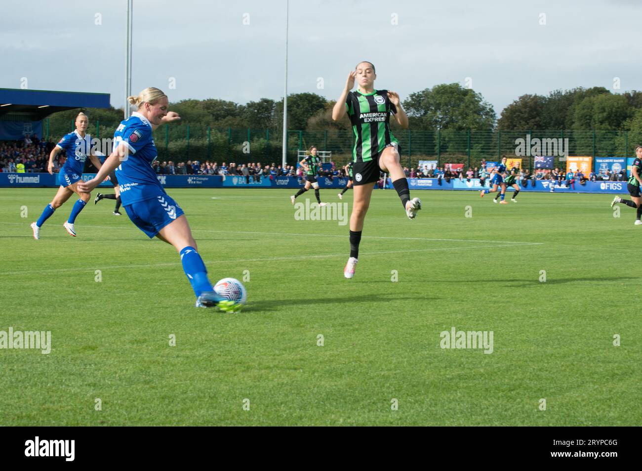 WSL Everton V Brighton & Hove Albion, ein Heimspiel für Everton. Ein Sieg für Brighton 2:1. Walton Park Stadium (Terry Scott/SPP) Credit: SPP Sport Press Photo. Alamy Live News Stockfoto