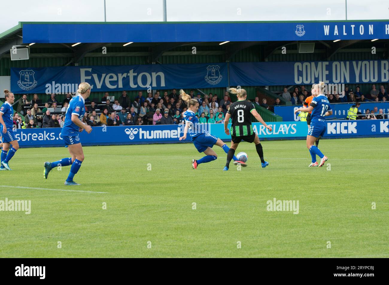 WSL Everton V Brighton & Hove Albion, ein Heimspiel für Everton. Ein Sieg für Brighton 2:1. Walton Park Stadium (Terry Scott/SPP) Credit: SPP Sport Press Photo. Alamy Live News Stockfoto