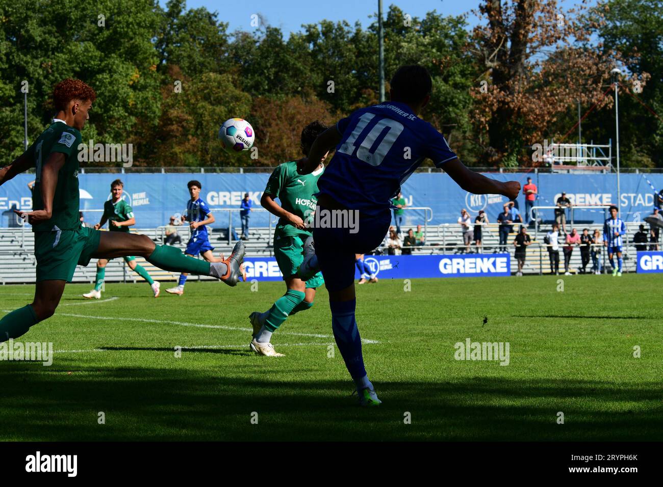 Karlsruher SC KSC U19 unterliegt der SpVgg Greuther Fürth Stockfoto